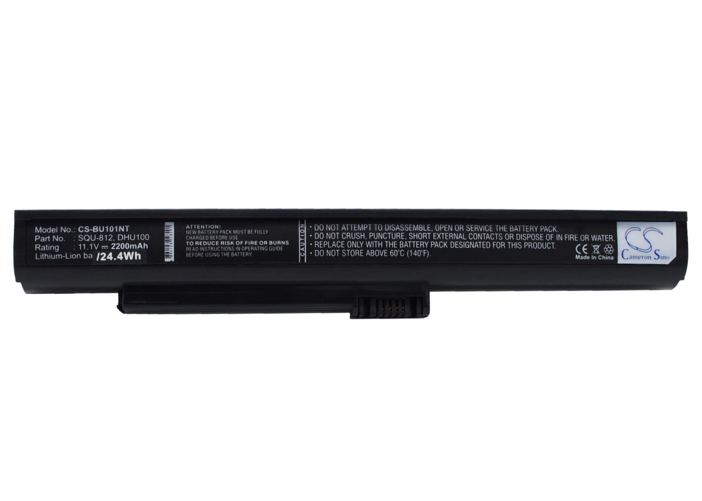 11.1V, 2200mAh, Li-ion Battery fits Fujitsu, M2010, Netbook M2010, 24.42Wh