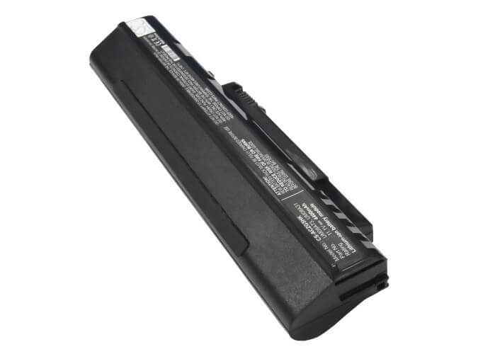 Black, 11.1V, 4400mAh, Li-ion Battery fits Acer, Aspire One, Aspire One 531h, 48.84Wh