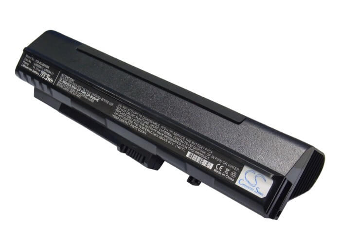 Black, 11.1V, 6600mAh, Li-ion Battery fits Gateway, Lt1000, Lt1001, 73.26Wh