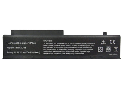 10.8V, 4400mAh, Li-ion Battery fits Fujitsu, Amilo A1650, Amilo A1650g, 47.52Wh