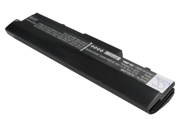 Black, 10.8V, 2200mAh, Li-ion Battery fits Asus, Eee Pc 1001ha, Eee Pc 1005, 23.76Wh