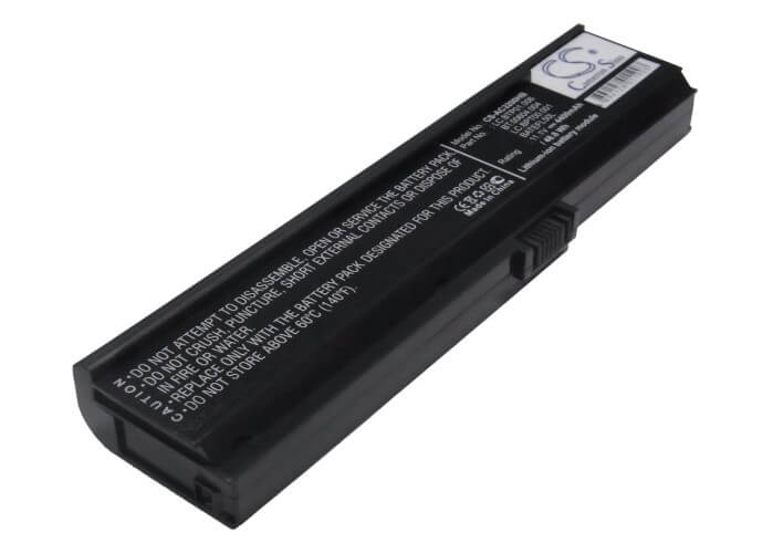 11.1V, 4400mAh, Li-ion Battery fits Acer, Acer Travelmate 3000, As36802682, 48.84Wh