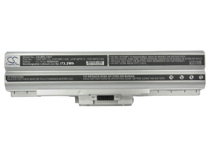 11.1V, 6600mAh, Li-ion Battery fits Sony, Vaio, Vaio Tx37cp/l, 73.26Wh