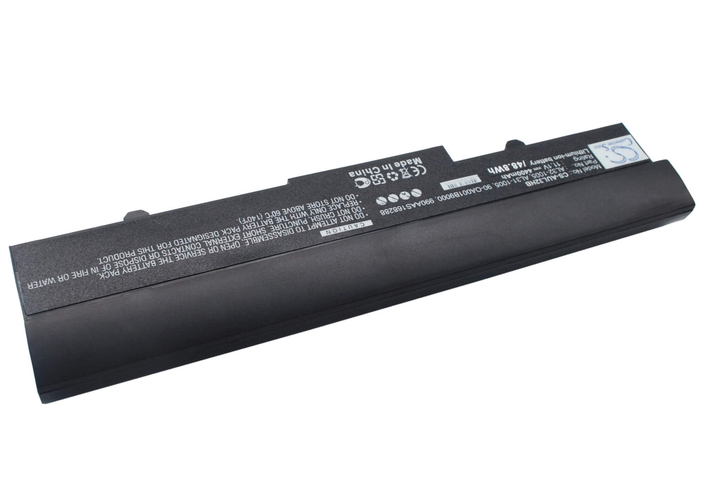Black, 10.8V, 4400mAh, Li-ion Battery fits Asus, Eee Pc 1001ha, Eee Pc 1005, 47.52Wh