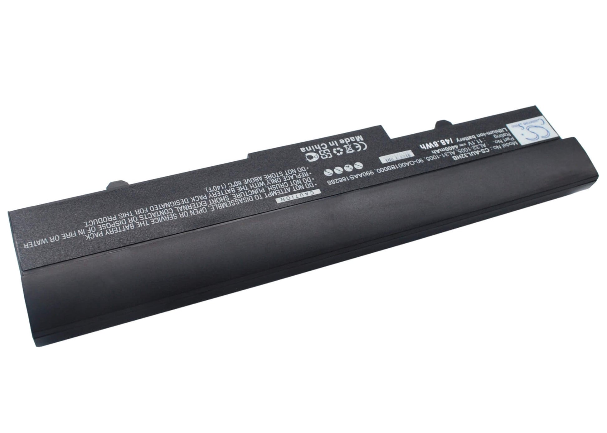 Black, 10.8V, 4400mAh, Li-ion Battery fits Asus, Eee Pc 1001ha, Eee Pc 1005, 47.52Wh