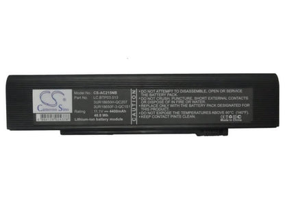 11.1V, 4400mAh, Li-ion Battery fits Acer, Travelmate C200, Travelmate C203etci, 48.84Wh