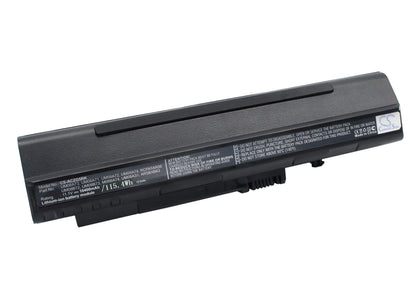 Black, 11.1V, 10400mAh, Li-ion Battery fits Acer, Aspire One 10.1"" (black), Aspire One 8.9"" (black), 115.44Wh