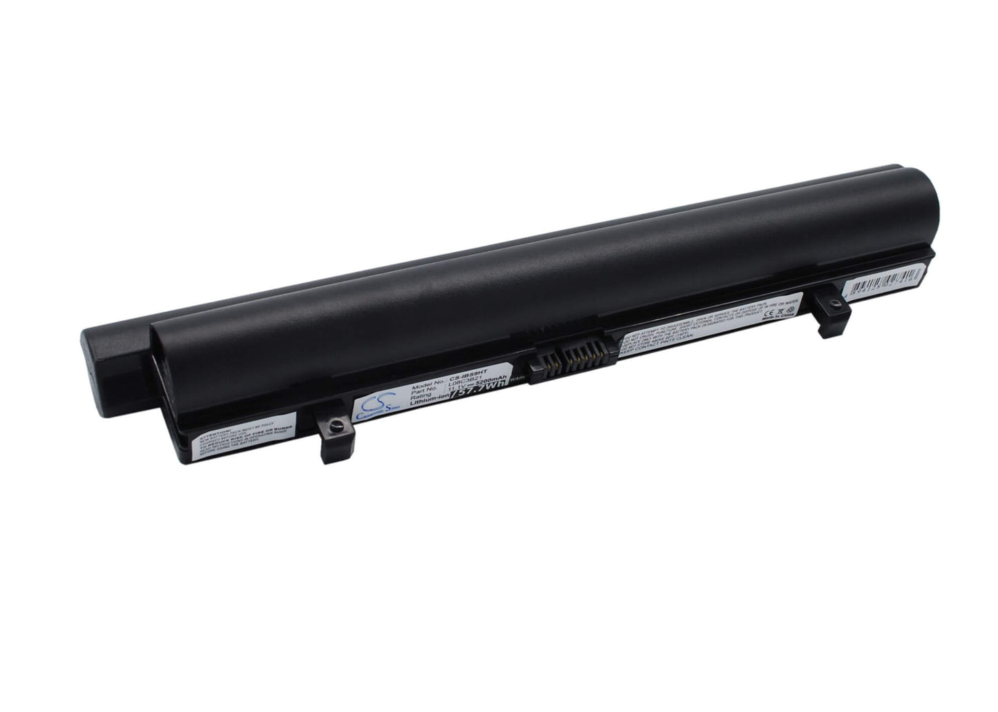 Black, 11.1V, 5200mAh, Li-ion Battery fits Lenovo, Ideapad S10, Ideapad S10 20015, 57.72Wh