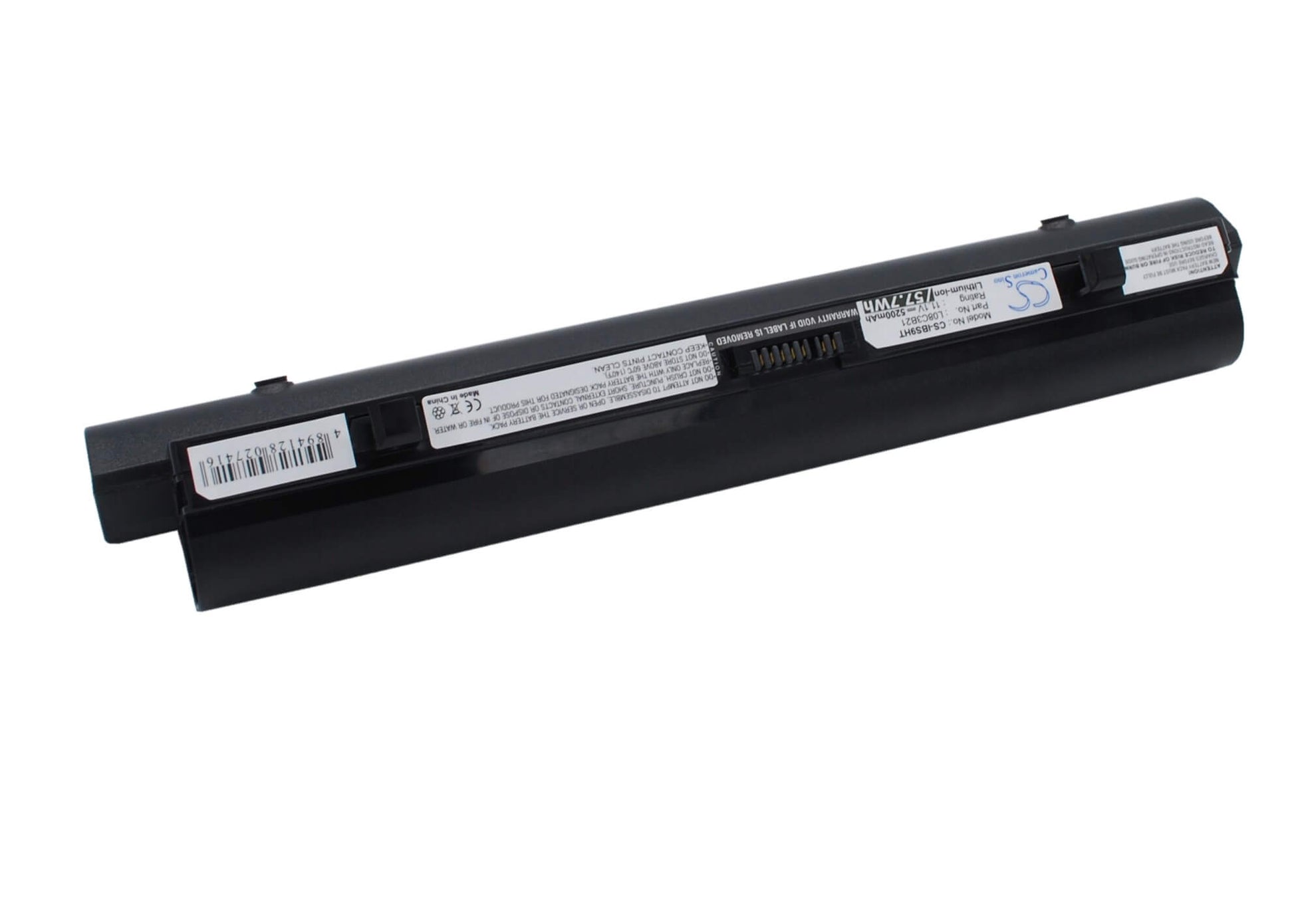 Black, 11.1V, 5200mAh, Li-ion Battery fits Lenovo, Ideapad S10, Ideapad S10 20015, 57.72Wh