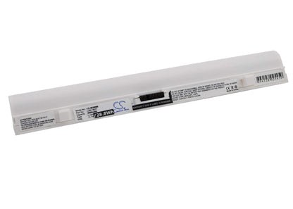 White, 11.1V, 2600mAh, Li-ion Battery fits Lenovo, Ideapad Ideapad S10 20015, Ideapad S10, 28.86Wh