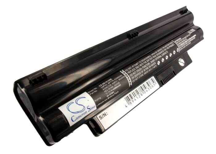 Black, 11.1V, 4400mAh, Li-ion Battery fits Dell, Inspiron Im1012-1243ibu Mini 1, Inspiron Im1012-571obk, 48.84Wh