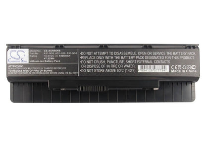 10.8V, 4400mAh, Li-ion Battery fits Asus, N46, N46v, 47.52Wh
