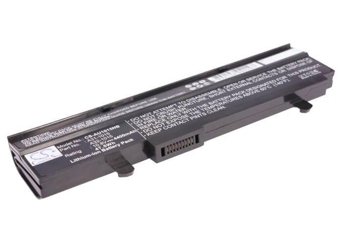Black, 10.8V, 4400mAh, Li-ion Battery fits Asus, Eee Pc 1015, Eee Pc 1015b, 47.52Wh