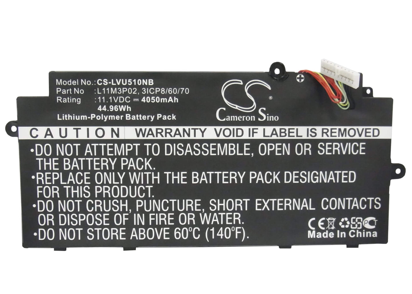 11.1V, 4050mAh, Li-Polymer Battery fits Lenovo, Ideapad U31 Touch, Ideapad U510, 44.955Wh