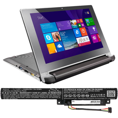 11.1V, 2200mAh, Li-ion Battery fits Lenovo, 59-407061, 59-439199, 24.42Wh