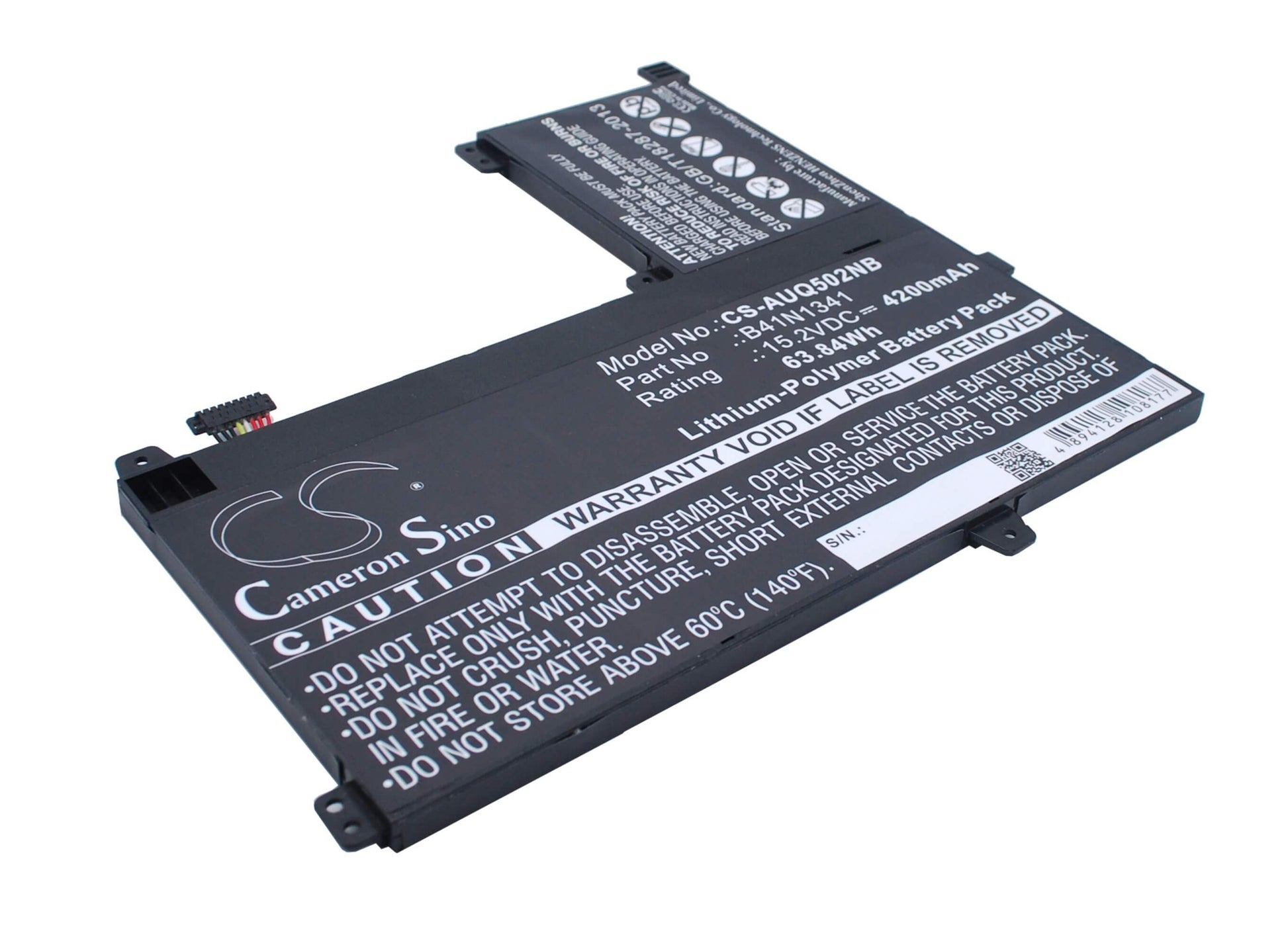 15.2V, 4200mAh, Li-Polymer Battery fits Asus, Q502l, Q502la, 63.84Wh