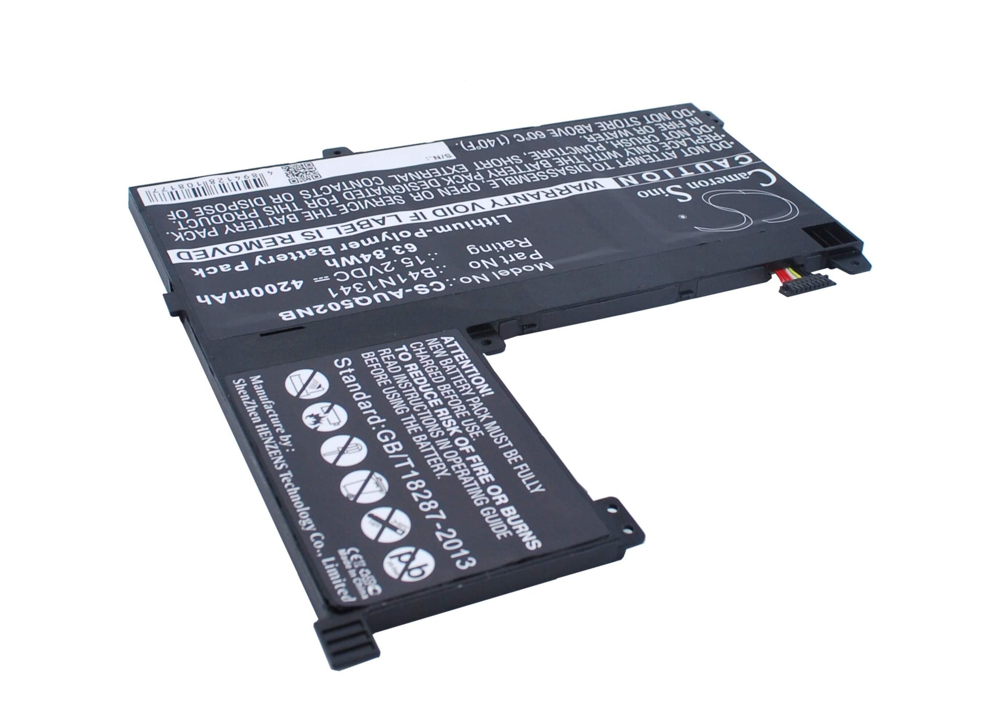 15.2V, 4200mAh, Li-Polymer Battery fits Asus, Q502l, Q502la, 63.84Wh