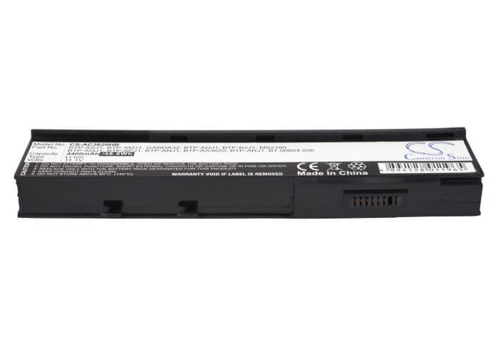 11.1V, 4400mAh, Li-ion Battery fits Acer, 2423wxci, 2423wxmi, 48.84Wh