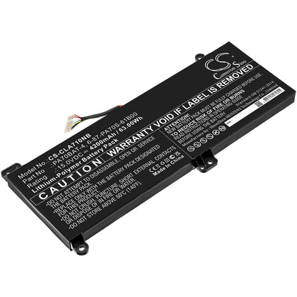 15.0V, 4200mAh, Li-Polymer Battery fits Wooking, S17 Pro-8u, 63Wh