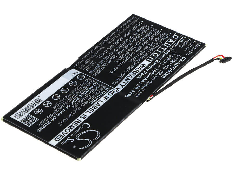 3.85V, 7900mAh, Li-Polymer Battery fits Asus, Transformer Book Tx201laf, Tx201, 30.415Wh