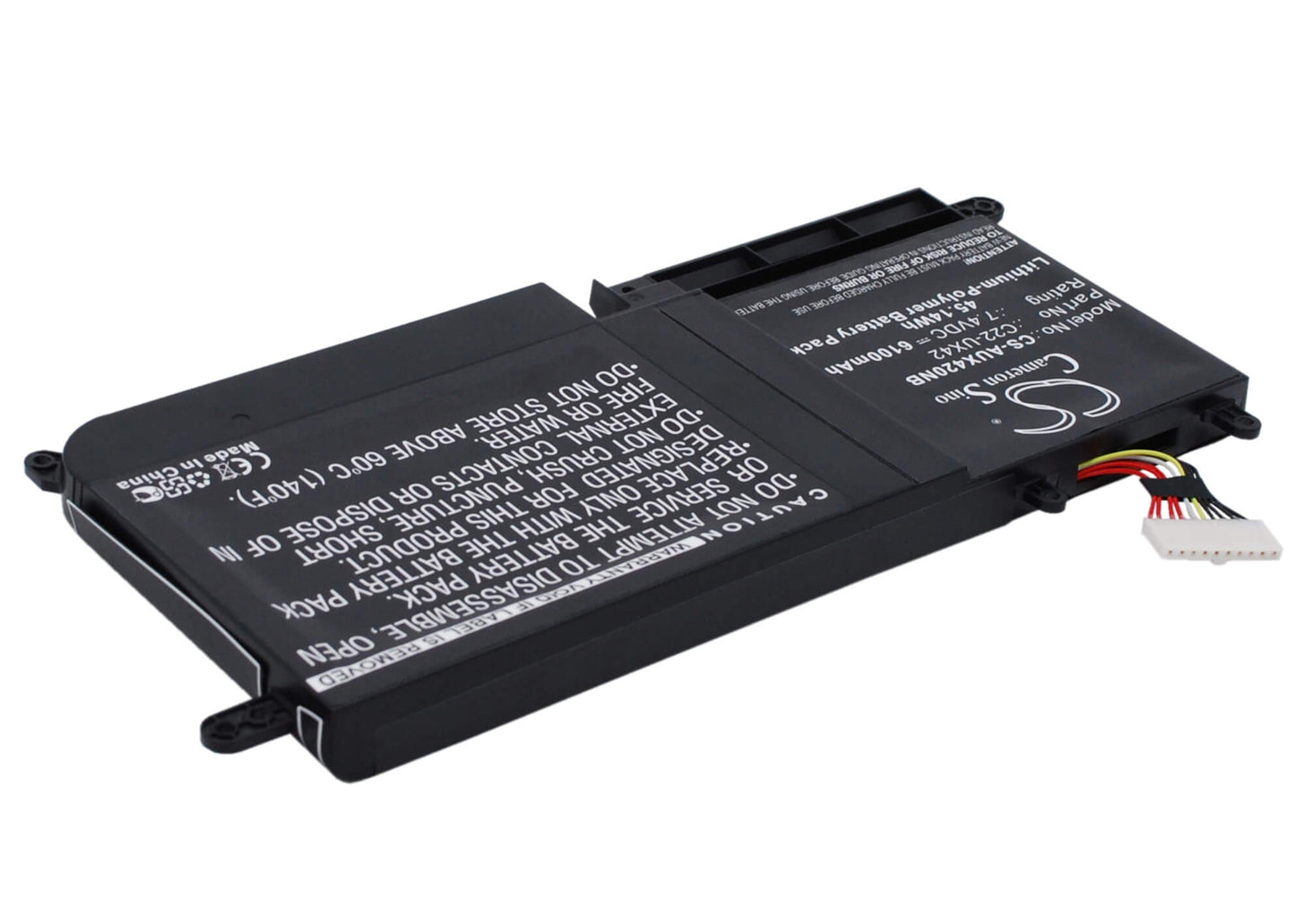 7.4V, 6100mAh, Li-Polymer Battery fits Asus, Ux42e3317vs-sl, Ux42e3517vs, 45.14Wh