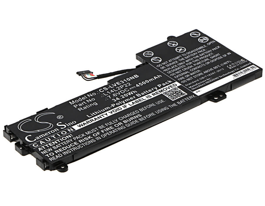 7.6V, 4500mAh, Li-Polymer Battery fits Lenovo, E31, E31-70, 34.2Wh