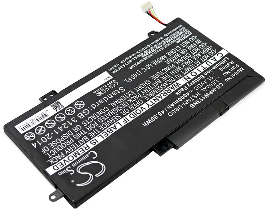 11.4V, 4000mAh, Li-ion Battery fits Hp, Envy X360 15t-w100, Envy X360 15-w000na, 45.6Wh