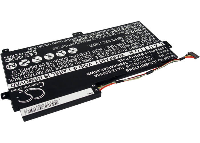 10.8V, 3950mAh, Li-ion Battery fits Samsung, 340xaa, 340xaa-k03, 42.66Wh