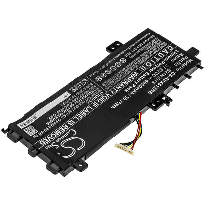 7.6V, 4050mAh, Li-Polymer Battery fits Asus, Asus X712fa-gc102t, R564dk, 30.78Wh