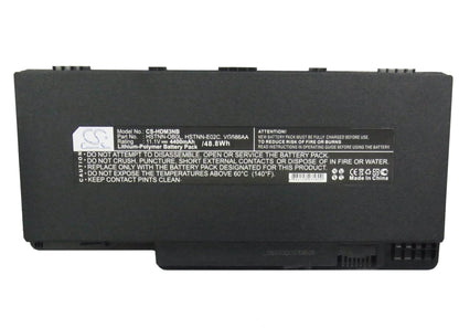 11.1V, 4400mAh, Li-Polymer Battery fits Hp, Pavilion Dm3, Pavilion Dm3-1000, 48.84Wh
