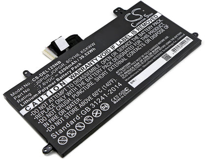 7.6V, 5200mAh, Li-Polymer Battery fits Dell, Latitude 12 5285 2-in-1, Latitude 5290, 39.52Wh