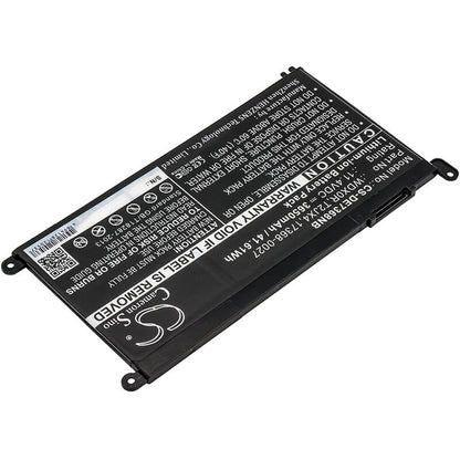 11.4V, 3650mAh, Li-ion Battery fits Dell, 14(i5-7200u/4g/128g 500g), 7000 14 (i5-7200u/4gb/128gb 50, 41.61Wh