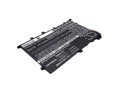 3.7V, 6200mAh, Li-Polymer Battery fits Lenovo, Ideapad A10, Ideapad A10-70, 22.94Wh