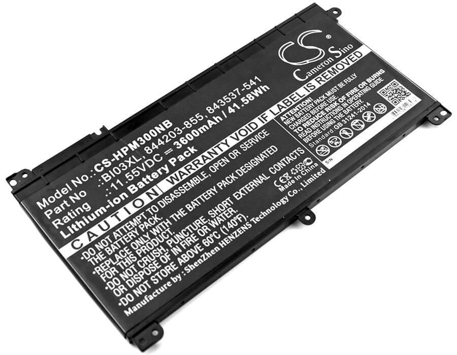 11.55V, 3600mAh, Li-ion Battery fits Hp, Pavilion 13-u013na, Pavilion M3-u, 41.58Wh