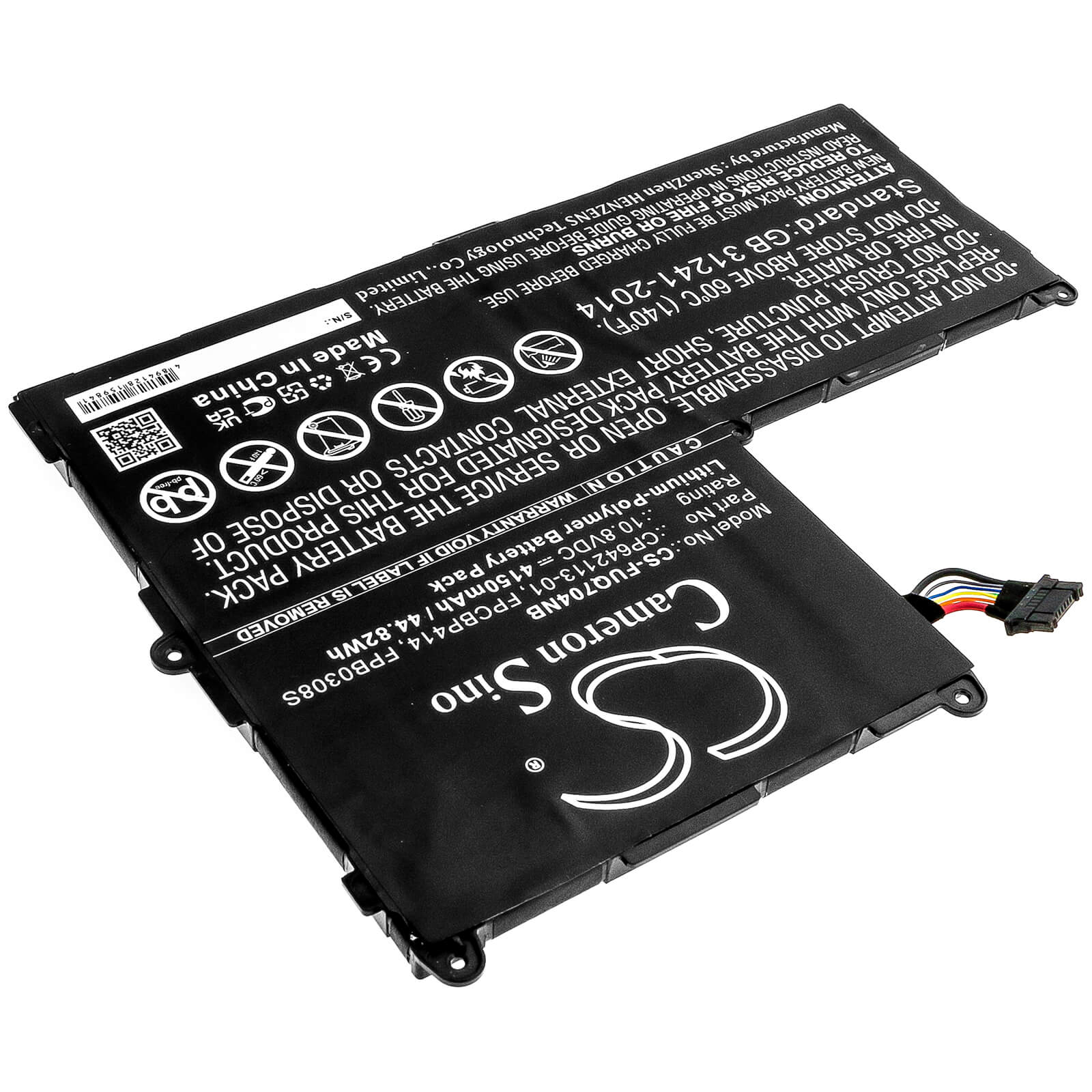 10.8V, 4150mAh, Li-Polymer Battery fits Fujitsu, Stylistic Q704, 44.82Wh