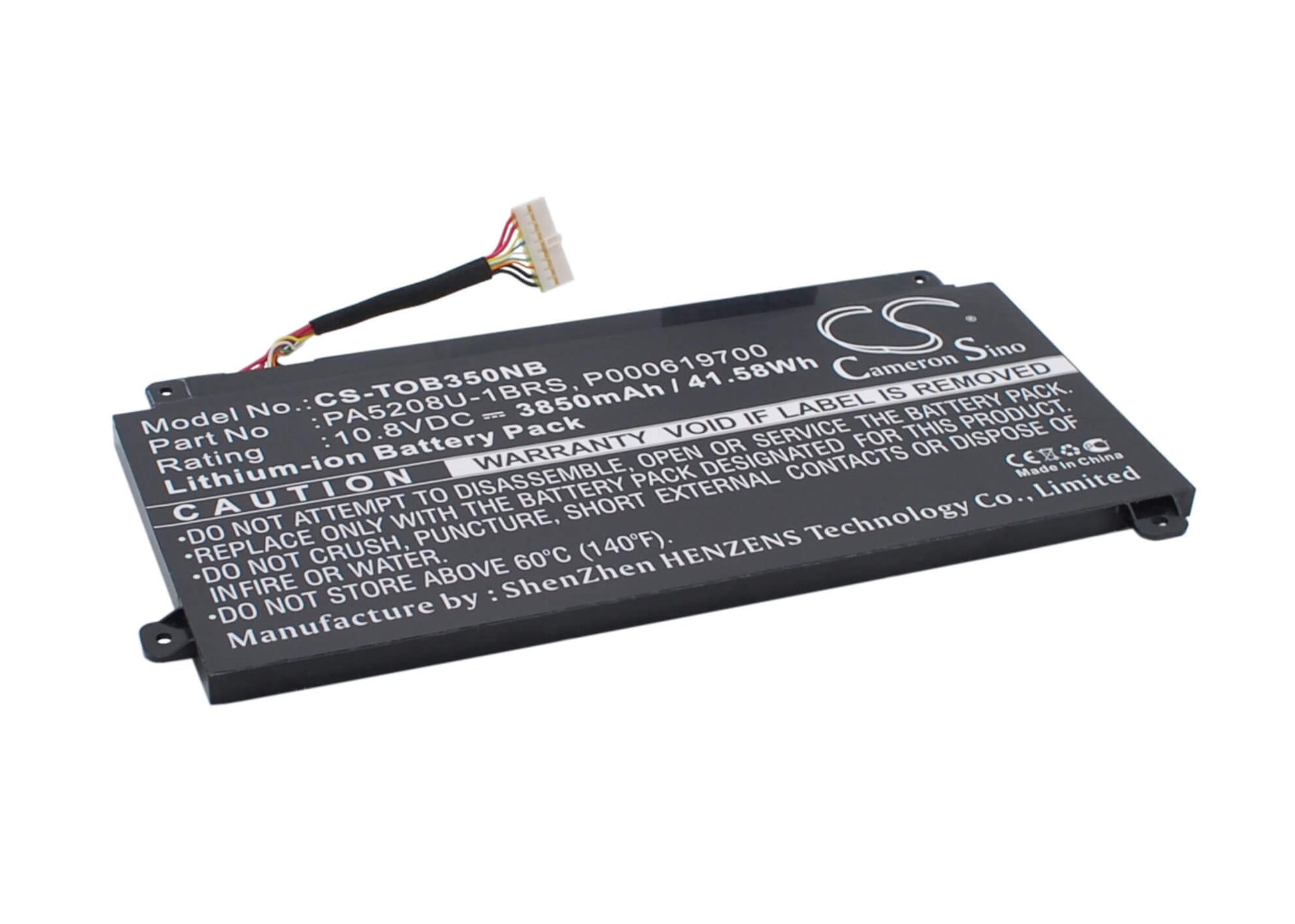 10.8V, 3850mAh, Li-Polymer Battery fits Toshiba, Cb30-b, Cb30-b-103, 41.58Wh