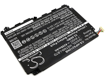 7.6V, 4350mAh, Li-Polymer Battery fits Hp, Pavilion X2 - 12-b096ms, Pavilion X2 12, 33.06Wh