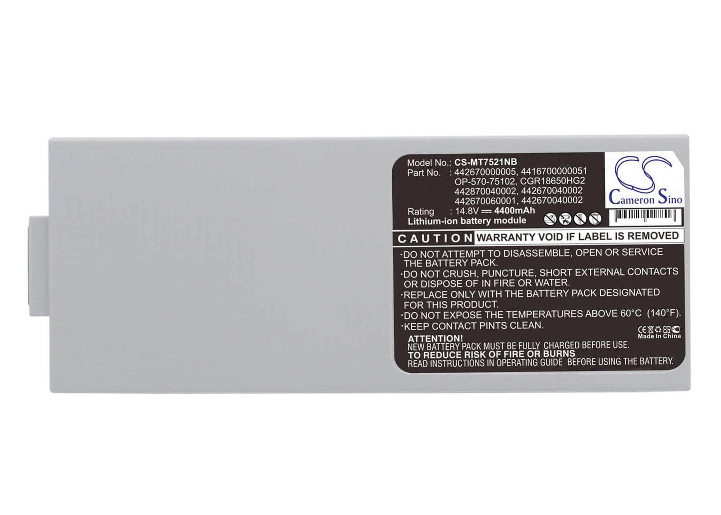 14.8V, 4400mAh, Li-ion Battery fits Mbo, Eurobook 2, Eurobook 3, 65.12Wh