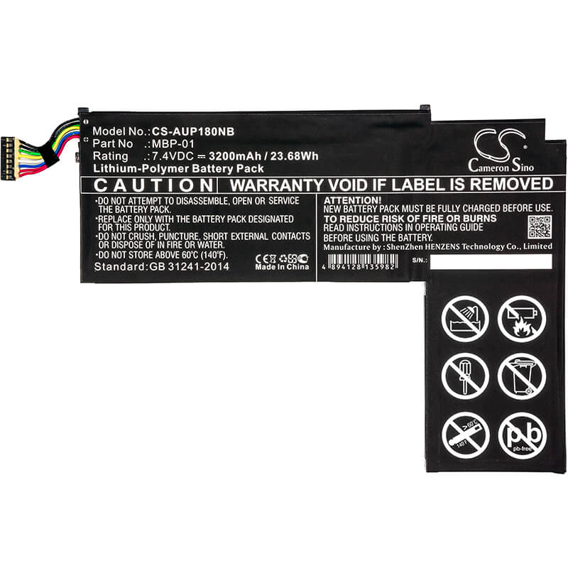 7.4V, 3200mAh, Li-Polymer Battery fits Asus, P1801-b037k, Padfone A66, 23.68Wh