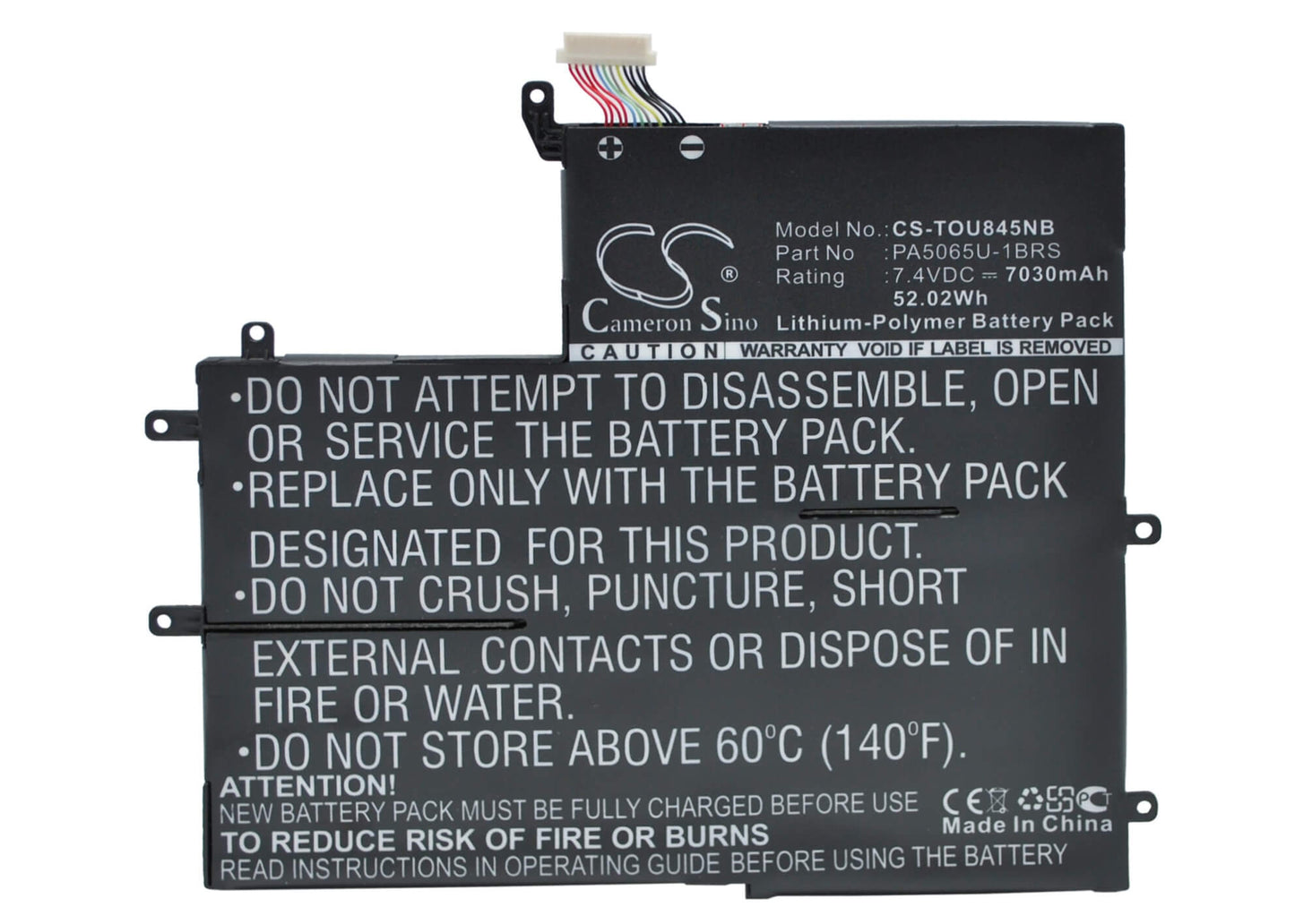 7.4V, 7030mAh, Li-Polymer Battery fits Toshiba, Satellite U845w, 52.022Wh