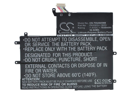 7.4V, 7030mAh, Li-Polymer Battery fits Toshiba, Satellite U845w, 52.022Wh