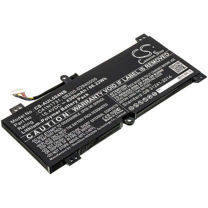 15.4V, 4300mAh, Li-Polymer Battery fits Asus, G515gv, G515gw, 66.22Wh