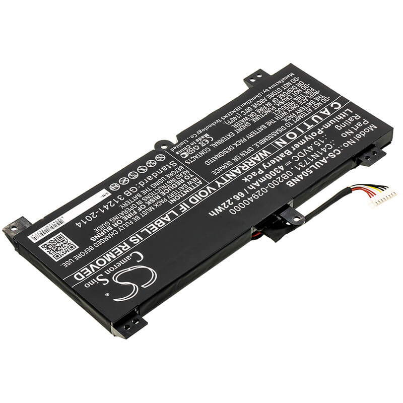 15.4V, 4300mAh, Li-Polymer Battery fits Asus, G515gv, G515gw, 66.22Wh