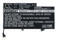 11.4V, 3750mAh, Li-Polymer Battery fits Hp, 15-u011dx, Envy 15-u001xx, 42.75Wh