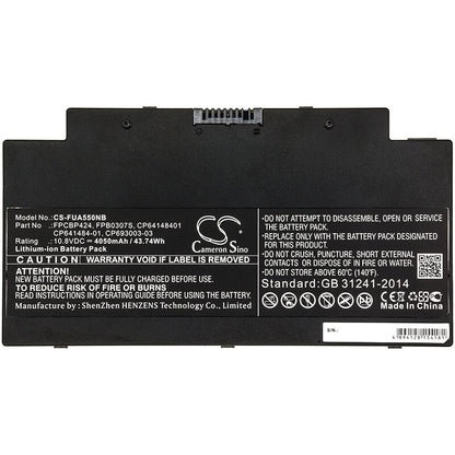 10.8V, 4050mAh, Li-ion Battery fits Fujitsu, Lifebook A3510, Lifebook A556, 43.74Wh