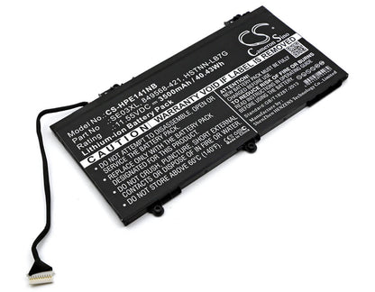 11.55V, 3500mAh, Li-ion Battery fits Hp, Pavilion 14-al000, Pavilion 14-al000ne, 40.425Wh