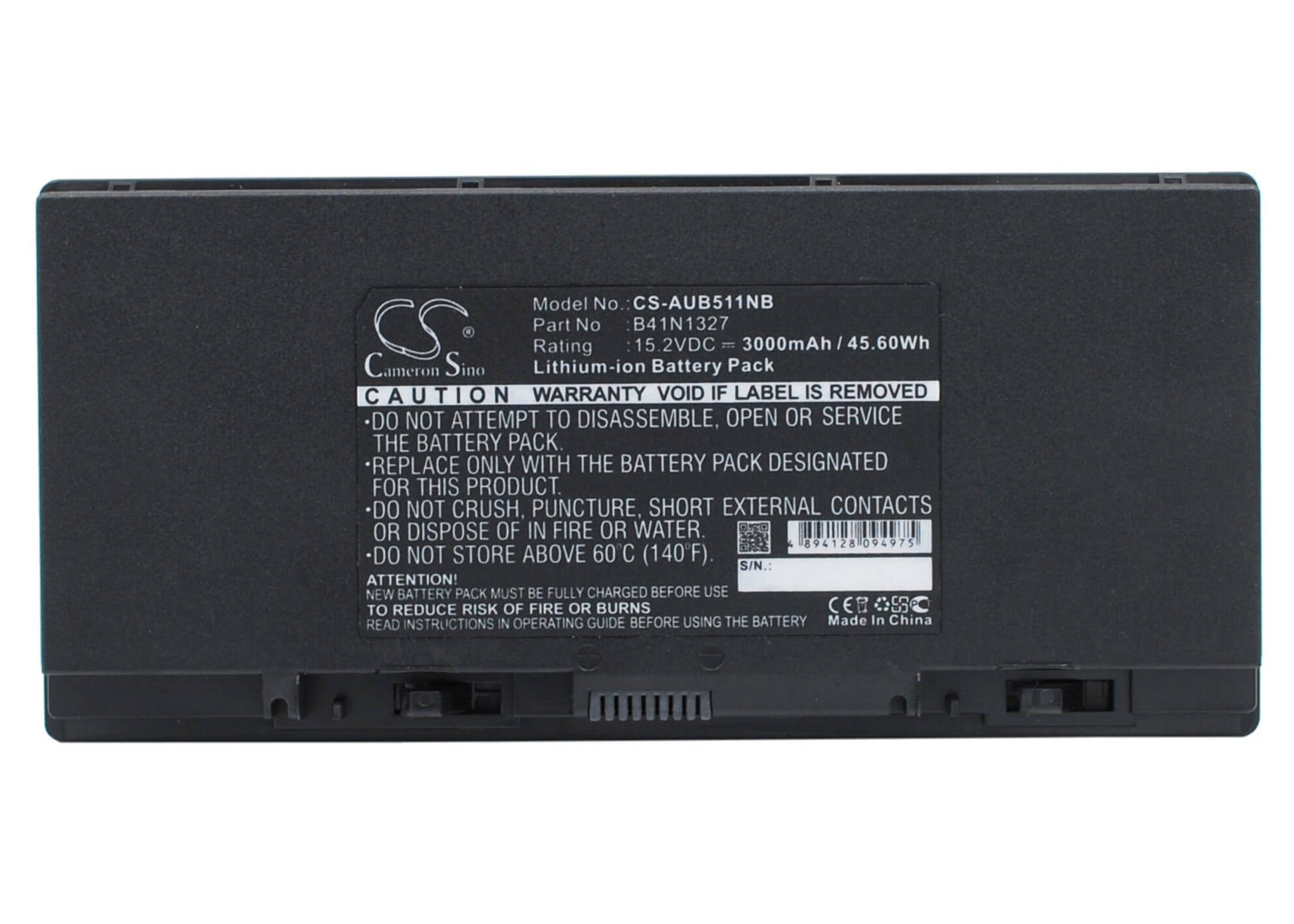 15.2V, 3000mAh, Li-ion Battery fits Asus, B551la-cn018g, B551la-cr026g, 45.6Wh