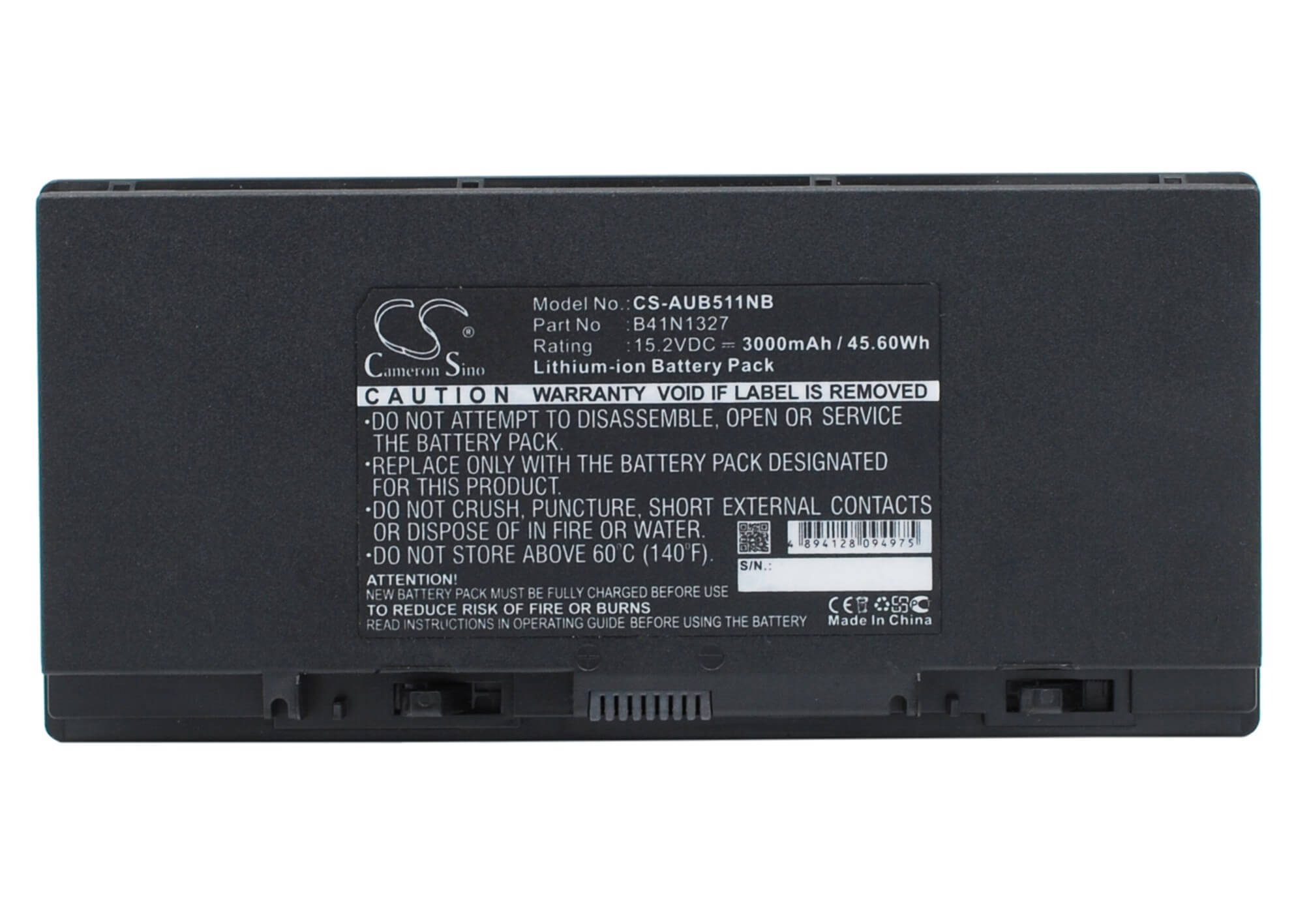 15.2V, 3000mAh, Li-ion Battery fits Asus, B551la-cn018g, B551la-cr026g, 45.6Wh