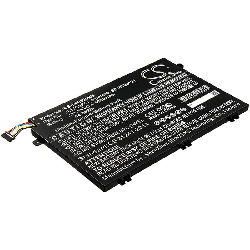 11.1V, 4050mAh, Li-Polymer Battery fits Lenovo, Thinkpad E14, Thinkpad E15, 44.955Wh