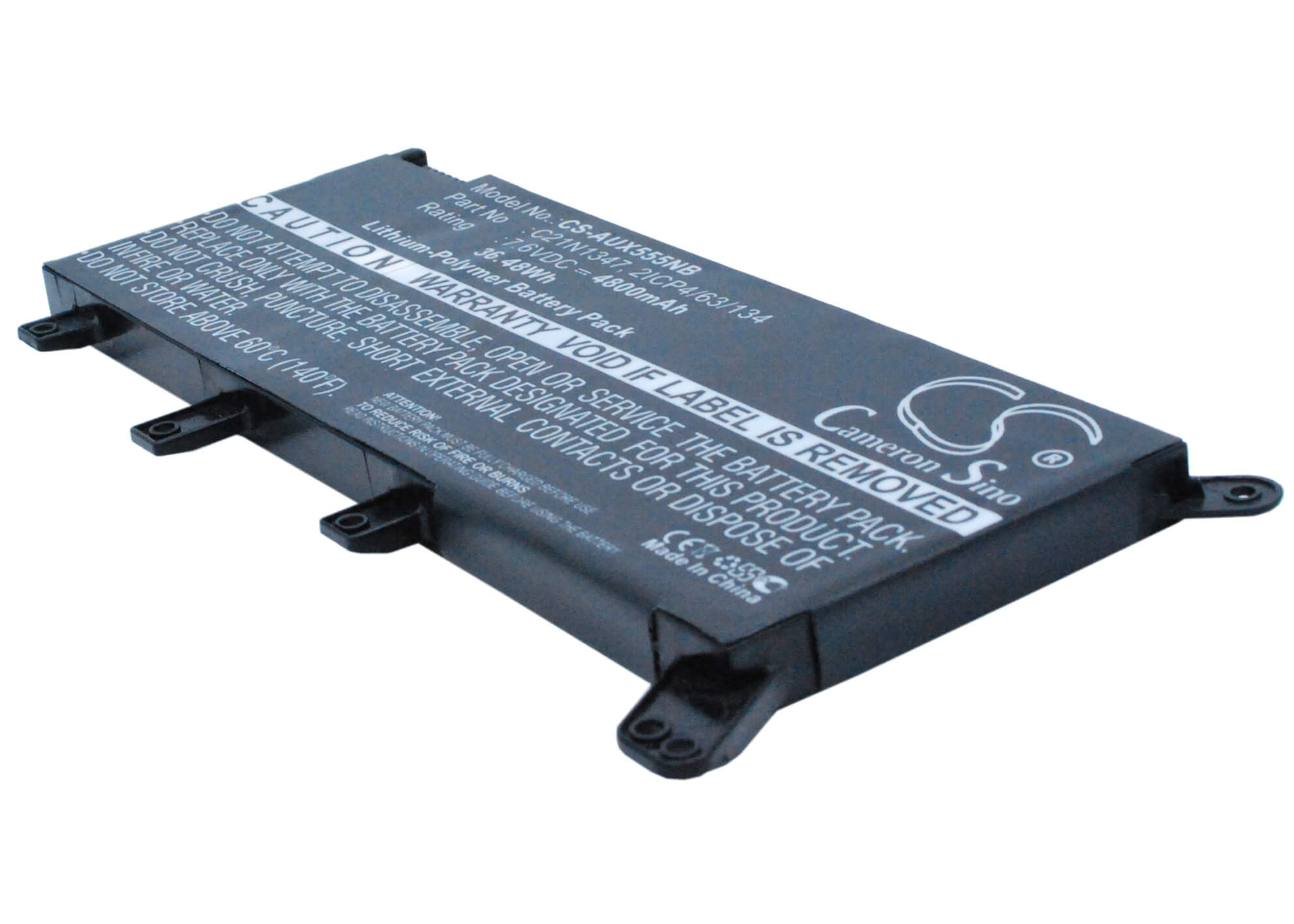 7.6V, 4800mAh, Li-Polymer Battery fits Asus, A555, A555l, 36.48Wh